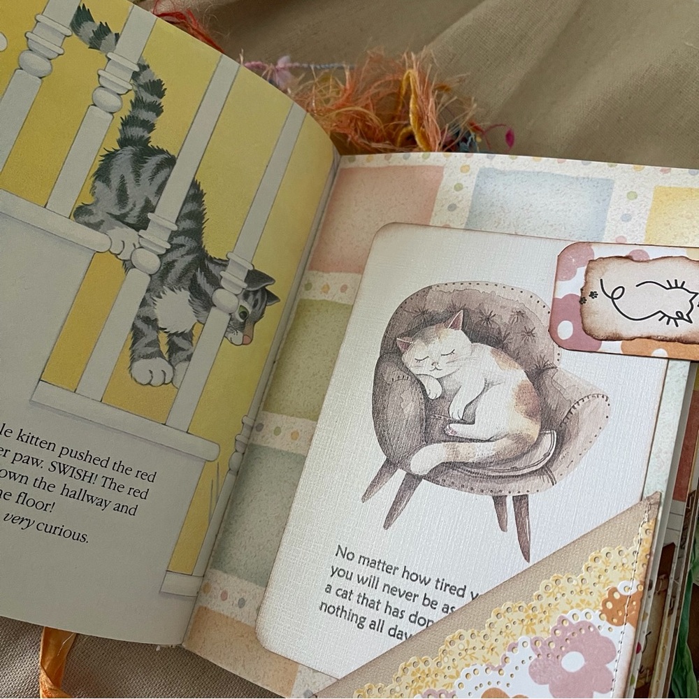 Junk Journal The Curious Little Kitten Around the House Little Golden Book - Picture 11 of 16